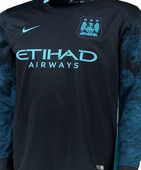 Nike Manchester City Away Shirt 2015/16 - Long Sleeve