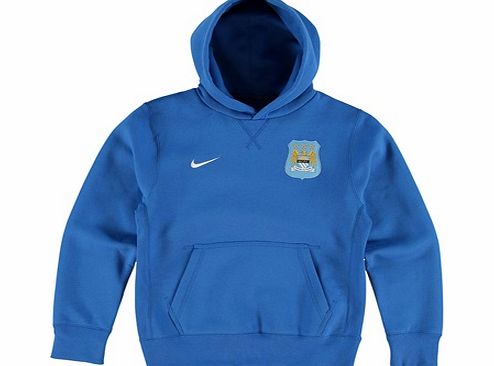 Nike Manchester City Core Fleece Hoody - Kids Royal
