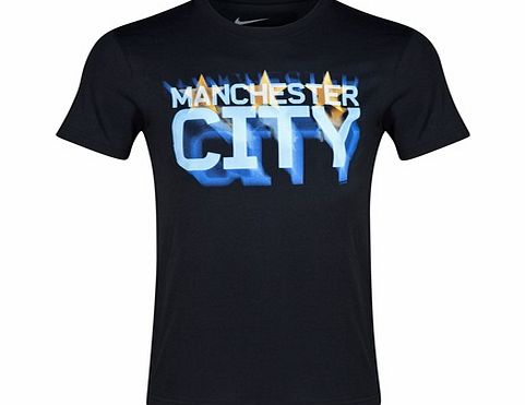 Nike Manchester City Core Plus T-Shirt Black 631314-010