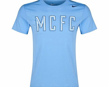 Nike Manchester City Core Plus T-Shirt Blue 656514-436