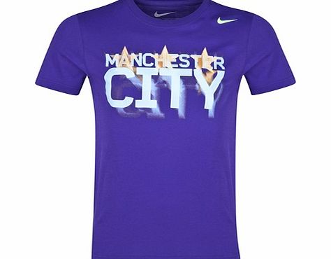 Nike Manchester City Core Plus T-Shirt Purple