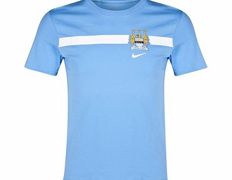 Nike Manchester City Core T-Shirt Blue 656512-436