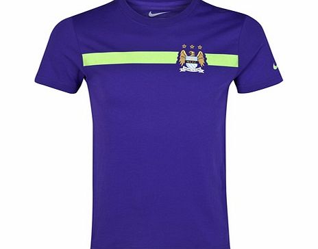 Nike Manchester City Core T-Shirt Purple 656512-547