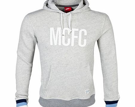 Nike Manchester City Covert Hoody - Mens Grey