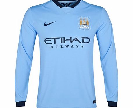 Manchester City Home Shirt 2014/15 - Long Sleeve