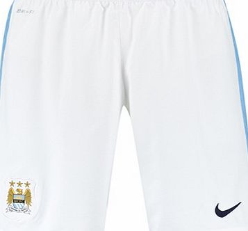 Nike Manchester City Home Shorts 2015/16 White