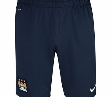 Manchester City Longer Knit Short - Mens Navy