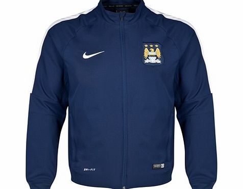 Manchester City Squad Sideline Woven Jacket Navy