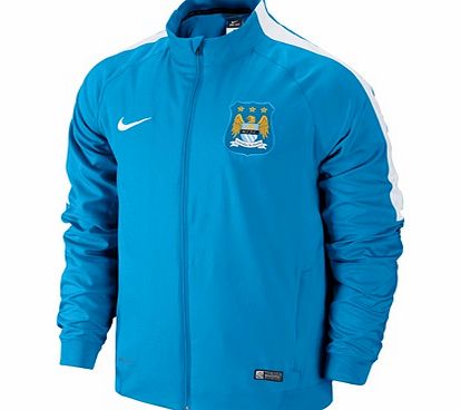 Manchester City Squad Sideline Woven Jacket Sky