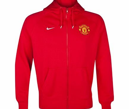 Nike Manchester United Authentic AW77 FZ Hoody-Red
