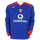 Nike Manchester United Away Long Sleeve Shirt - 2005/07.