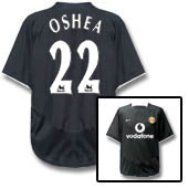 Nike Manchester United Away Shirt 2003/05 - with OShea 22 printing.