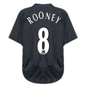 Nike Manchester United Away Shirt 2003/05 - with Rooney 8 printing.