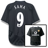 Nike Manchester United Away Shirt 2003/05 - with Saha 9 printing.