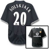 Nike Manchester United Away Shirt 2003/05 - with Solskjaer 20 printing.