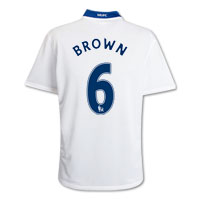 Manchester United Away Shirt 2008/09 with Brown