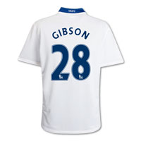 Manchester United Away Shirt 2008/09 with Gibson