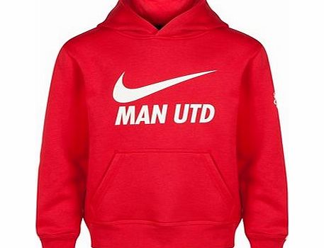 Nike Manchester United Core Hoody - Kids-Red 620305-623