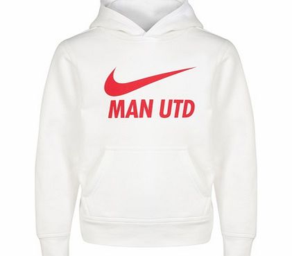 Nike Manchester United Core Hoody - Kids-White
