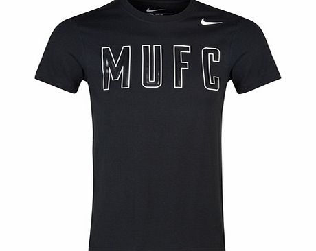Nike Manchester United Core Plus T-Shirt-Black Black
