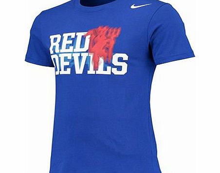 Nike Manchester United Core Plus T-Shirt Royal Blue