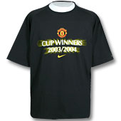 Nike Manchester United Cup Winners T-Shirt 2003/04 - Black.