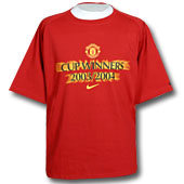 Nike Manchester United Cup Winners T-Shirt 2003/04 - Red.