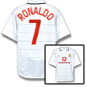 Nike Manchester United European Shirt 2003/05 with Ronaldo 7 printing.