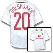 Nike Manchester United European Shirt 2003/05 with Solskjaer 20 printing.