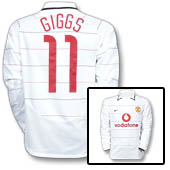 Nike Manchester United European Shirt Long Sleeve 2003/05 - with Giggs 11 printing.