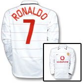 Nike Manchester United European Shirt Long Sleeve 2003/05 - with Ronaldo 7 printing.