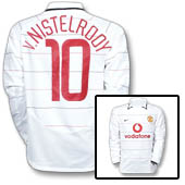 Nike Manchester United European Shirt Long Sleeve 2003/05 - with V.Nistelrooy 10 printing.