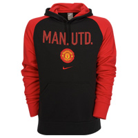 Nike Manchester United Graphic Hoodie - Black/Red.