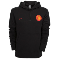 Manchester United Supporter Hoodie - Black/Red -
