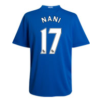 Manchester United Third Shirt 2008/09 with Nani