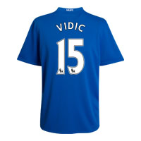 Manchester United Third Shirt 2008/09 with Vidic