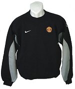 Nike Manchester Utd Kids Sweatshirt Black Size Large Boys