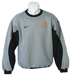 Nike Manchester Utd Kids Sweatshirt Grey Size Large Boys