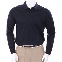 Nike Mercerised Long Sleeve Polo Navy
