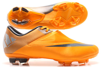 Nike Mercurial Glide FG Kids Football Boots Orange Peel