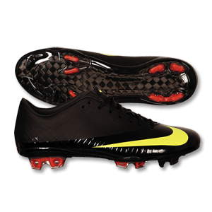 Nike Mercurial Vapor Superfly FG - black/bright yellow