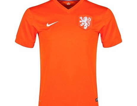 Nike Netherlands Home Shirt 2014/15 Orange 577962-815