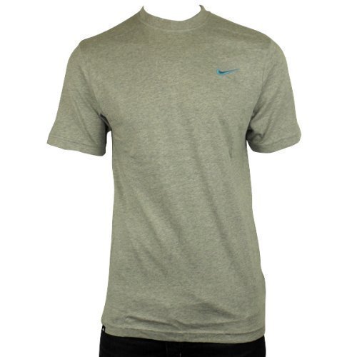 Nike New Mens Nike Grey Retro Logo Gym Sports Tee T-Shirt Vintage Top Size S