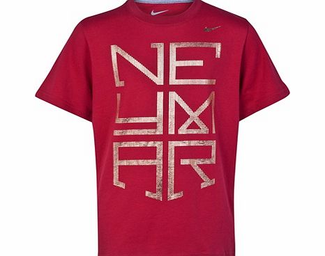 Nike Neymar Hero Tee - Kids Red 620574-620