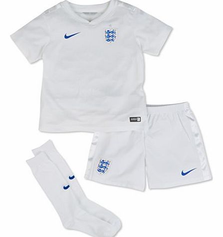 Nike  England 2014 Home Stadium Junior Football Kit, White/Blue, Age 6-7