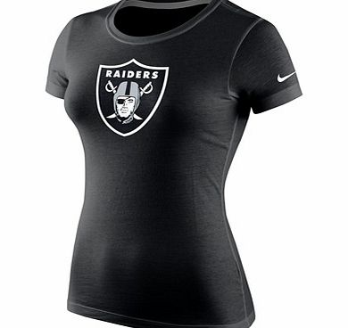 Nike Oakland Raiders Logo Crew T-Shirt - Womens