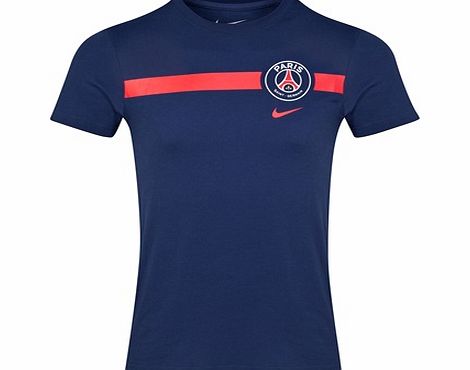 Nike Paris Saint-Germain Core T-Shirt Navy 656511-410