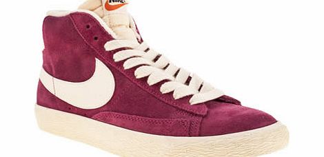 Nike Pink Blazer Mid Suede Trainers