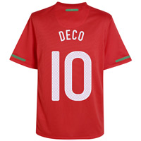 Portugal Home Shirt 2010/12 with Deco 10 printing.