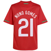 Portugal Home Shirt 2010/12 with Nuno Gomes 21